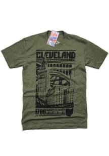 GV Art + Design Cleveland Olive Bold Short Sleeve Fashion T Shirt