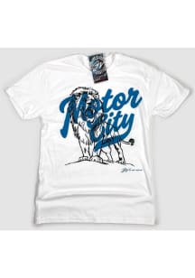 GV Art + Design Detroit White Motor City Layered Short Sleeve Fashion T Shirt