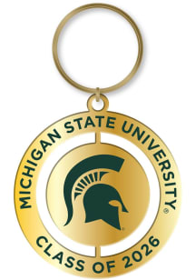 Michigan State Spartans Class of 2026 Spinner Keychain - Green