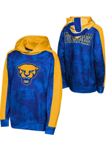 Pitt Panthers Youth Blue Offensive Tackle Long Sleeve Hoodie