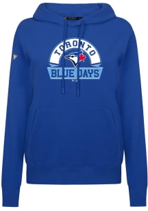 Levelwear Toronto Blue Jays Womens Blue Adorn Banner Arch Hooded Sweatshirt