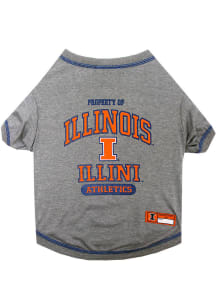 Illinois Fighting Illini Team Logo Pet T-Shirt