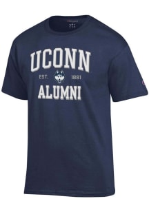 Champion UConn Huskies Navy Blue Est Alumni Jersey Short Sleeve T Shirt
