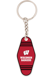 Wisconsin Badgers Motel Acrylic Keychain - Red