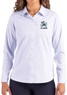 Cutter and Buck Notre Dame Fighting Irish Womens Alumni Epic Confidence Pinstripe Long Sleeve Ligh..