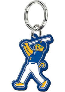 Pitt Panthers Premium Acrylic Baseball Mascot Keychain - Blue
