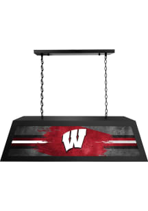 Wisconsin Badgers Long Black Billiard Lamp