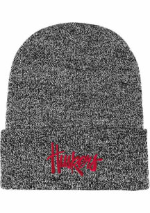 LogoFit Nebraska Cornhuskers Black Bueller Mens Knit Hat