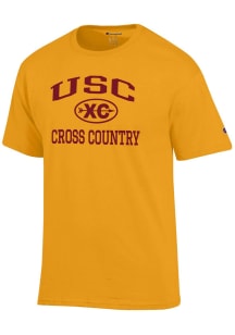 Champion USC Trojans Gold Cross Country Icon Jersey Short Sleeve T Shirt