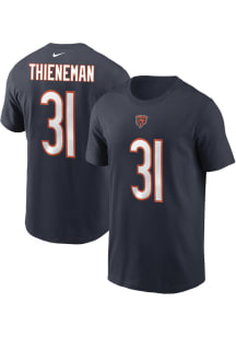 Dillon Thieneman Chicago Bears Navy Blue Home Short Sleeve Player T Shirt