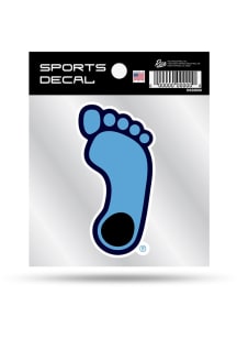North Carolina Tar Heels 4x4 Clear Backer Auto Decal - Light Blue