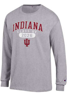 Champion Indiana Hoosiers Grey Class of 2026 Jersey Long Sleeve T Shirt