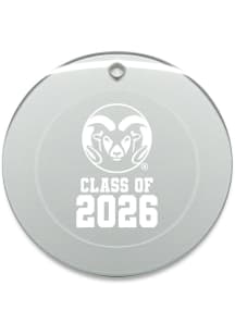 Colorado State Rams Class of 2026 Round Ornament - White