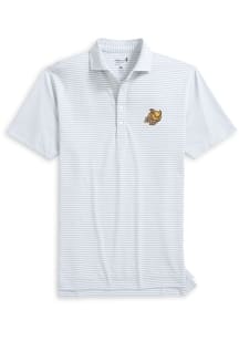 Johnnie O Rowan University Mens Grey Stetsons Owl Head Short Sleeve Fashion Polo