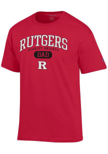 Champion Rutgers Scarlet Knights Red Dad Pill Jersey Short Sleeve T Shirt