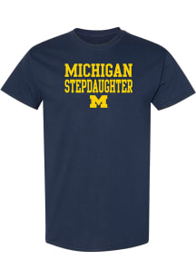 Michigan Wolverines Womens Navy Blue Stepdaughter Short Sleeve T-Shirt