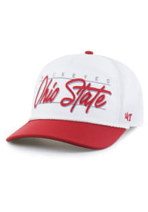 47 Ohio State Buckeyes Brrr Condor Two-Tone Hitch Adjustable Hat - White