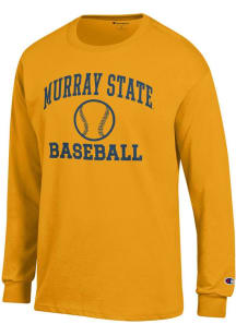 Champion Murray State Racers Gold Baseball Jersey Long Sleeve T Shirt
