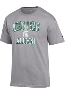 Champion Michigan State Spartans Grey Est Date Alumni Jersey Short Sleeve T Shirt