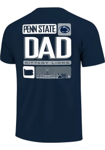 Penn State Nittany Lions Navy Blue Tiles Dad Short Sleeve T Shirt