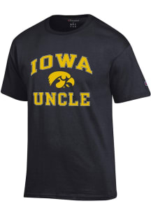 Champion Iowa Hawkeyes Black Number One Uncle Short Sleeve T Shirt