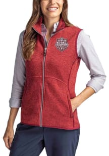Cutter and Buck Indiana Hoosiers Womens Crimson 2025 CFP National Champions Mainsail Vest