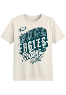 Philadelphia Eagles Boys White Action Comics Short Sleeve T-Shirt