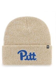 47 Pitt Panthers Khaki Brain Freeze Cuff Beanie Mens Knit Hat