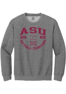 Summit Sportswear Arizona State Sun Devils Mens Graphite Big 12 Softball Tournament Champions 2026..