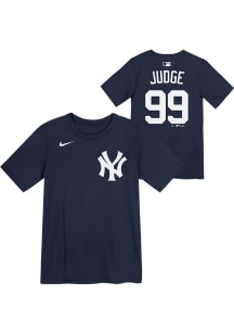 Aaron Judge  New York Yankees Boys Navy Blue Home NN Short Sleeve T-Shirt