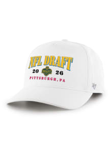 47 Pittsburgh Steelers 2026 NFL Draft Hitch Relaxed Fit Adjustable Hat - White