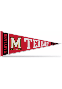 Maryland Terrapins Rally Standard 12x30 Pennant - Red