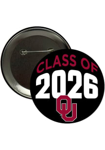 Oklahoma Sooners 3" Class of 2026 Button - Crimson