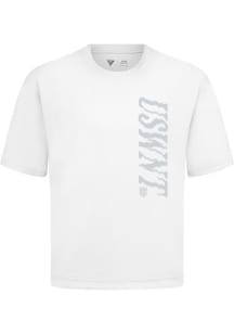 Levelwear USWNT White Signature Knit LIT Tonal Short Sleeve Fashion T Shirt