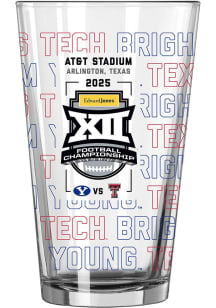 Big 12 2025 Football Championship Dueling Matchup 16oz Pint Glass - Clear