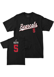 Ally Keith Cincinnati Bearcats Black NIL Script Short Sleeve Player T Shirt