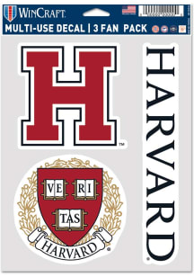 Harvard Crimson 5.5X7.75 Multi Use Auto Decal - Crimson