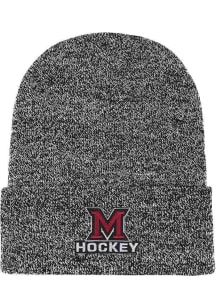 LogoFit Miami RedHawks Black Bueller Mens Knit Hat