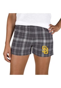 Concepts Sport San Diego Padres Womens Ash Ultimate Flannel Shorts