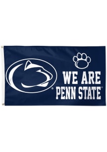 Penn State Nittany Lions Mascot 3x5 Silk Screen Grommet Flag - Navy Blue