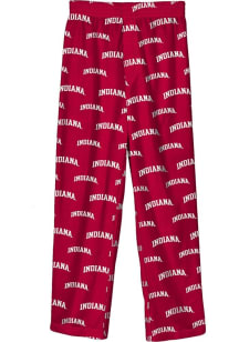 Indiana Hoosiers Youth Crimson All Over Sleep Pants