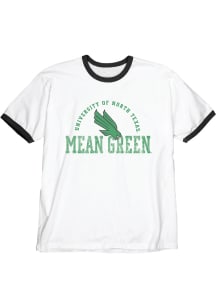 Blue 84 North Texas Mean Green White Ringer Short Sleeve Fashion T Shirt