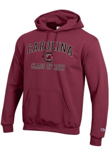 Champion South Carolina Gamecocks Mens Garnet Font Class of 2027 Powerblend Long Sleeve Hoodie