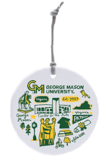George Mason University Julia Gash Ornament - White