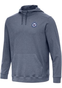 Antigua Navy Mens Navy Blue Cloud Long Sleeve Hoodie