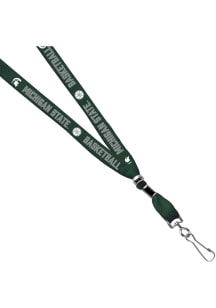 Jardine Michigan State Spartans 3/8 Basketball Sublimated w/Swivel Hook Lanyard - Green