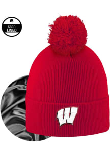 LogoFit Wisconsin Badgers Red Monroe Womens Knit Hat
