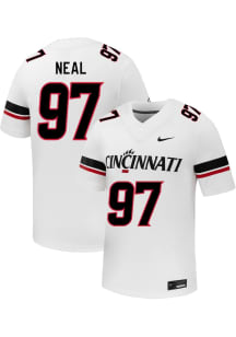 Kamron Neal  Nike Cincinnati Bearcats White Football NIL Name And Number Football Jersey