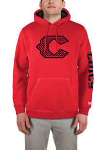 New Era Cincinnati Reds Mens Red City Connect Wordmark Long Sleeve Hoodie