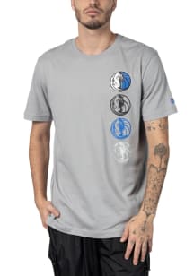 New Era Dallas Mavericks Grey City Edition Design Short Sleeve T Shirt